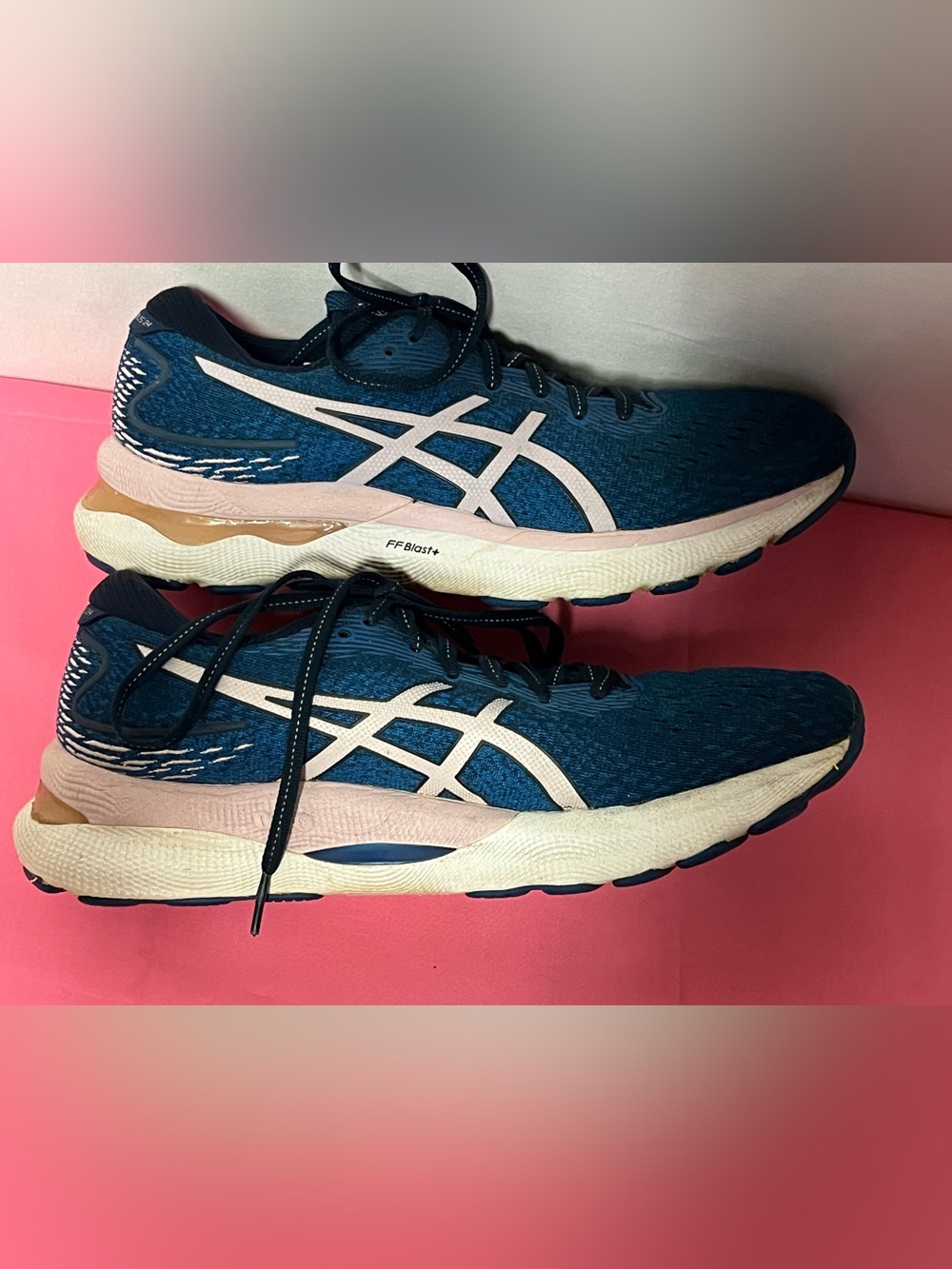 ASICS Gel Nimbus 24 Womens Size 9 Blue Running Shoes FF Blast Athletic Sneaker - Picture 10 of 13